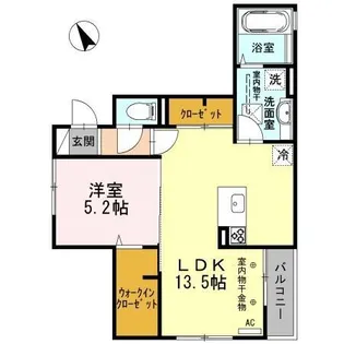 グランヒルズ【1階】の間取り