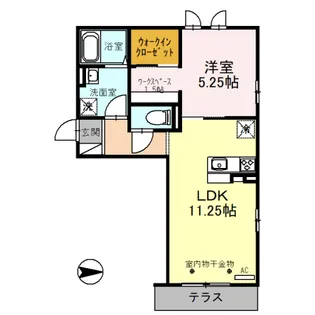 ピアパラッツォ【1階】の間取り