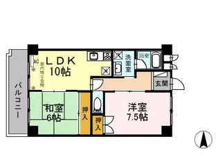 メゾンドール21【2階】の間取り