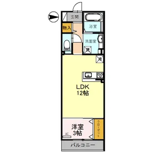 アミル【3階】の間取り