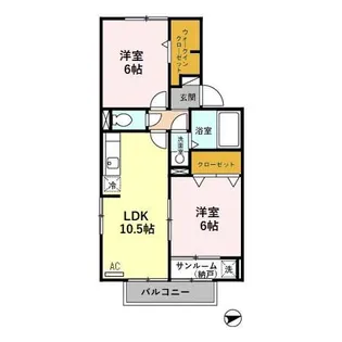 イーストサンライズⅡ【2階】の間取り