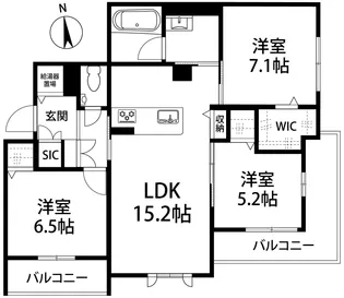 ポルターナⅠ【3階】の間取り