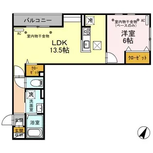 D-residence京町【1階】の間取り