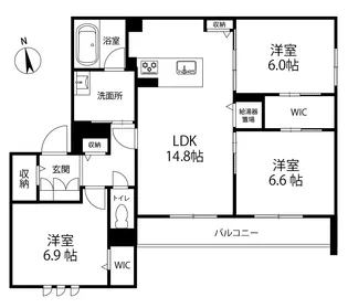 ポルターナⅡ【2階】の間取り