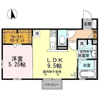 RISE A棟【1階】の間取り