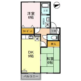 コンフォメント【202号室】の間取り