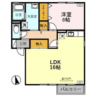 サンウェル16 A棟【2階】の間取り