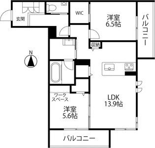 リノア泉が丘【2階】の間取り