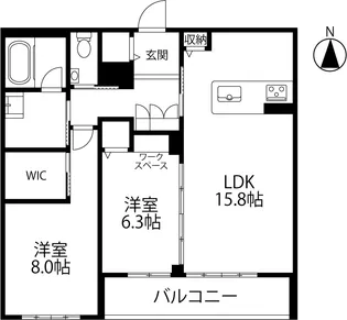 リノア泉が丘【2階】の間取り