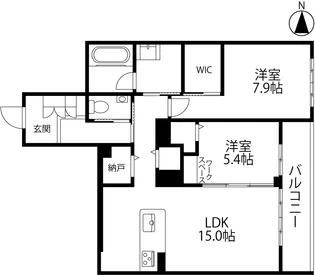 リノア泉が丘【3階】の間取り