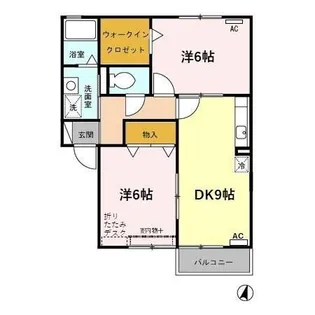 ウィルコート B【2階】の間取り