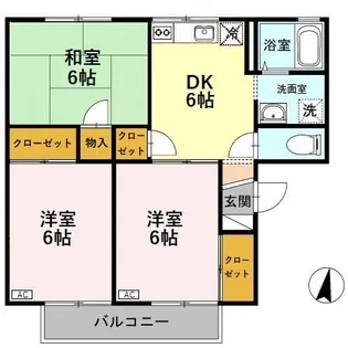セジュールKI【2階】の間取り