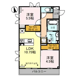 グランシェル【2階】の間取り