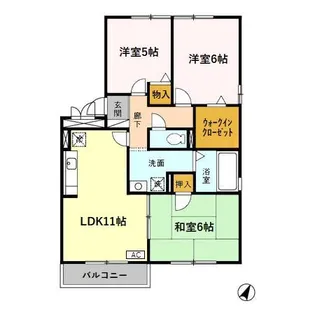 アン ソレイエ C【2階】の間取り