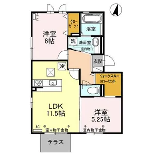 SUN FLOR(サン フロール)【1階】の間取り