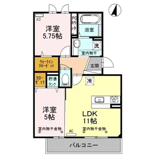 SUN FLOR(サン フロール)【3階】の間取り