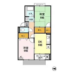 ヴィラ・ノースポール B【1階】の間取り