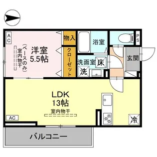 メゾン楓の木【1階】の間取り