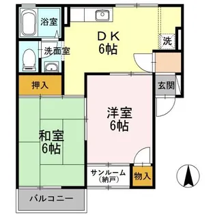 アーバンライフガーデン A棟【1階】の間取り