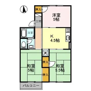 トリヴァンベール【1階】の間取り