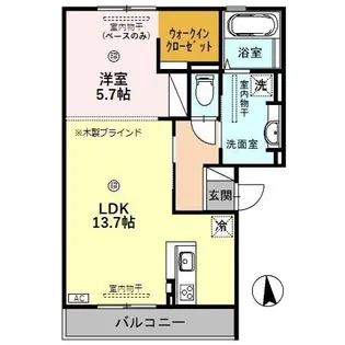 ブエノ・ラマ若宮【2階】の間取り