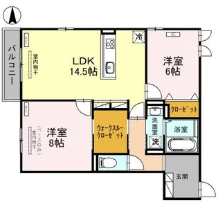 D-Residence諸江町COEUR【2階】の間取り