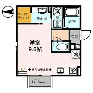 ウエストベル【1階】の間取り