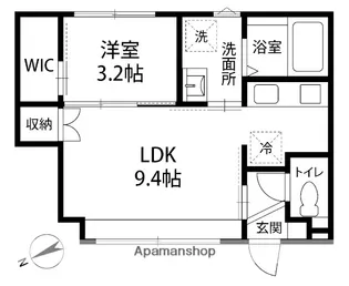(仮)光が丘3丁目アパート【205号室】の間取り