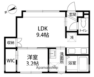 (仮)光が丘3丁目アパート【206号室】の間取り