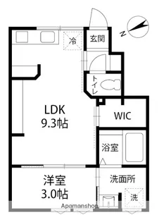 (仮)光が丘3丁目アパート【208号室】の間取り