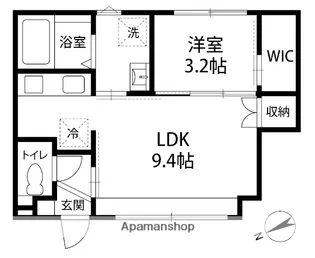 (仮)光が丘3丁目アパート【201号室】の間取り