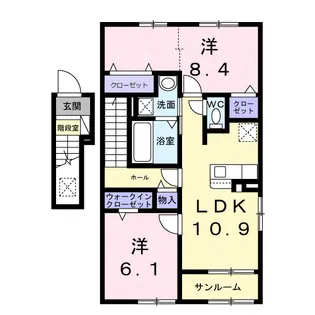 チョコレット【2階】の間取り
