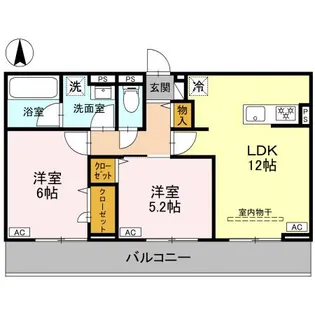 ヴィラージュ【2階】の間取り