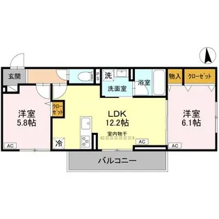 ルミナ【202号室】の間取り