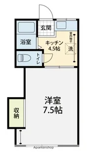 リバーサイド1番館【105号室】の間取り