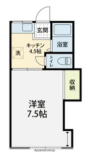 リバーサイド1番館【201号室】の間取り