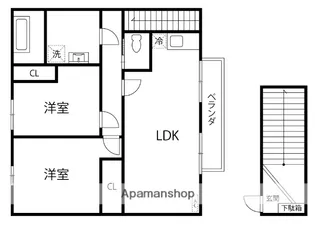 暖家Ⅰ【203号室】の間取り