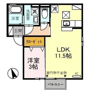 EMINENCE・MK(エミネンス・エムケー) A【1階】の間取り