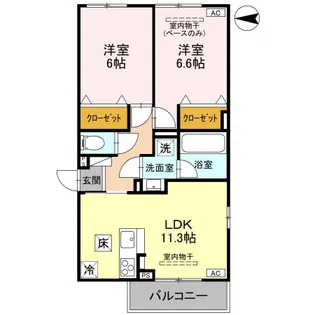 DR相木CORAZON【1階】の間取り