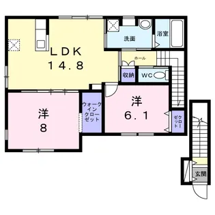 コモド【2階】の間取り