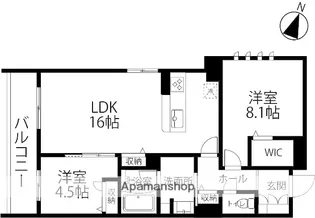 シクラシオン【2階】の間取り