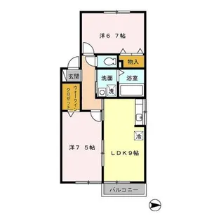 エトワール【202号室】の間取り