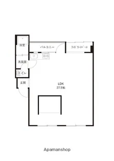 IDEAL SOUTH【503号室】の間取り