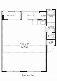 IDEAL SOUTH【102号室】の間取り
