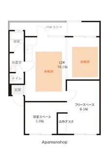 CONTENTO NORTH【303号室】の間取り