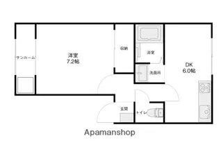 シルクヒル【207号室】の間取り