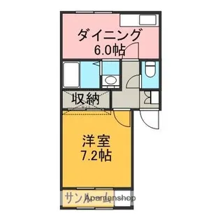 シルクヒル【110号室】の間取り