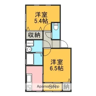 トワイライト扇が丘【101号室】の間取り