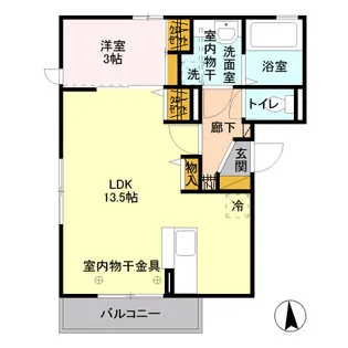 カメリア【2階】の間取り