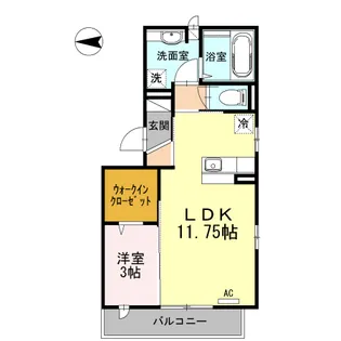 OTT’s K2(オッツケーツー)【3階】の間取り